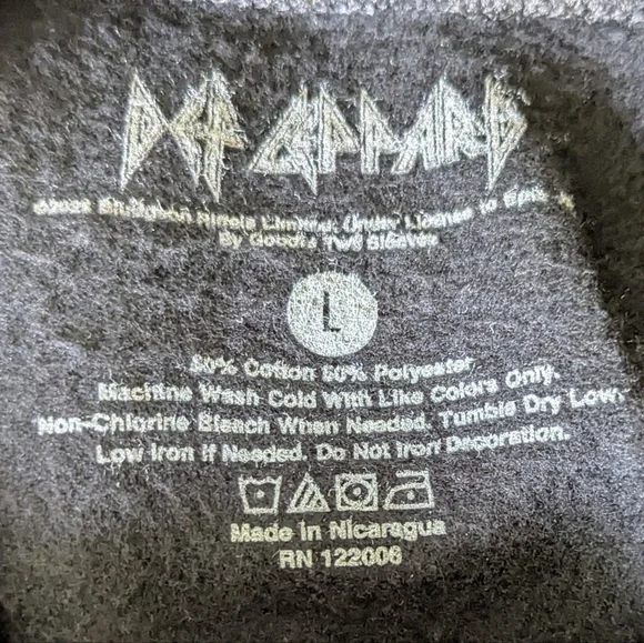 New Def Leppard Black Heavy Sweatshirt - Picture 9 of 14